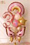 Bohemian Rainbow and Butterfly Concept Balloon Set 3 Years Old 12 Pieces