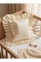 Cream Color Organic 100% Cotton Baby Crib Pillow and Pillowcase (38*38 cm) - 2