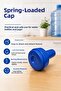 Spring-Loaded Lid Set, Bottle Dispenser Compatible Practical Water Lid, 2 Pieces - 5