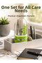 Green Nail Care Set Tweezers Scissors Nail Clippers and File -