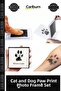 Special Edition Inkless Printing Kit Pet Memory Gifts Cat Dog Paw Print Photo Frame Set