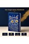 Van Gogh Series 14X20 cm Hard Cover Lined Notebook – 80 Sheets, Elastic Artistic Design