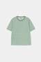 Ecru-Green 2-Pack Boys' Striped Knitted T-Shirt Tkdss26Ts00037 - 7