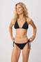 Siyah Üçgen Kaplı Regular Düşük Bel Bikini Takımı TBESS25BT00153