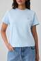 Mavi Nakışlı Regular/Normal Kalıp Kısa Kollu %100 Pamuk Örme T-Shirt TWOSS26TS00124 - 3