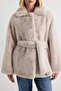Ecru Regular Coat Twoaw27Kb00005 - 3