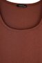 بلوزة بنية اللون من القماش الناعم المحبوك مقاس كبير TBBSS26AF00105 - 6
