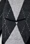 Dark Navy Blue Soft Textured Crew Neck Plaid Patterned Knitwear Cardigan Twoaw27Hi00034 - 7
