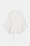 White Button Tie Detail Slim Kimono Tdrss26Km00003 - 4