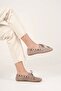 Women's Mink Beaded Casual Suede Shoes Tr27Ms07D - 4