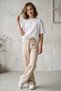 Girls' Wide Leg School Pants Elastic Waist Sports Sweatpants - 3