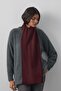 Burgundy Double Layer Scarf Scarf - 5