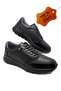 Men's Inner Outer Genuine Leather Ultra Comfortable Orthopedic Sole Lightweight m Transitional Black Casual Sports Shoes