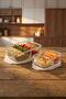 Sofia Glass Storage Container with 2 Compartments - 4