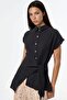 Busem Sleeveless Shirt with Collar and Tie Detail Blouse