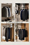 Business Class 3 Pieces 44 cm Italian Hook Solid Wood Suit Hanger Coat Jacket Hanger - 5