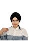 Front Drawstring Back Tie Ready Bonnet Black - 4