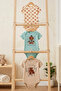 100% Cotton 3-Piece Short Sleeve "Teddy Bear" Organic Printed Snap Fastener Baby Bodysuit