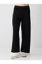 Black High Waist Wide Leg Knitwear Trousers - 4