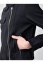 Black Straight Cut Long Sleeve Knitted Jacket with Pocket Detail - 6