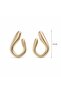 Women's Special Plated Pinch Earrings - 4