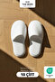 10 Pairs |   Niki Velvet Disposable Premium Hotel & Spa Slippers |   Non-Slip Base |   White