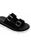 Dodo Women's Genuine Leather Anatomical Sole Buckle Daily Lightweight Slippers P327 - 4