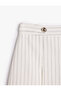High Waist A-Line Mini Pleated Skirt - 6
