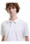 Short Sleeve Cotton Pique Fabric Polo Neck Slim Fit T-Shirt - 2