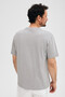 Almeri Men's 100% Cotton Soft Fabric V-Neck Gray T-Shirt - 5