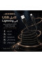 كابل USB إلى Lightning مضفر - معتمد من MFi - 1.2 متر - أسود - متين وسريع