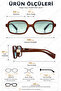 Women's Original Sunglasses with Uv400 Protection Brown Color 52 Ekartman Dkgg7357C3 - 4