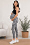 Maternity Bottom Zebra Patterned Flexible Soft Fabric with Abdominal Support - 3