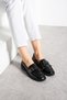 Black Patent Leather Shoes Loafer Moccasin Casual Ergonomic Comfortable Soft Sole Masculine Shoes - 2