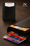 Original Men's Automatic Mechanism Card Holder with Special Box, Rfid Protected, Anti-Theft, Aluminum Slide, Stylish Wallet with Gift Box for Lover, Spouse, Friend, Father, with Card Holder & Money Compartment. - 4