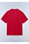 تي شيرت رجالي S-BOX LOGO SS 1-NP0A4IFLRAQ1 أحمر مستدير ذو قصة عادية وقصة مستقيمة - 5