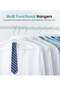 100-Pack ABS Flocked Non-Slip Clothes Hangers, White Household Hangers with 360° Hook - 5