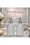 2 Pieces Luxury Glass Liquid Soap Dispenser Dishwashing Liquid Bottle Soap Dispenser Set