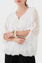 Oversize Guipure Detailed V-Neck Blouse Bluz 6909166 - 5