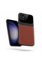Samsung Galaxy A71 Compatible Case Lens Leather Case Brown - 2