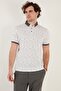 Cotton Blended Patterned Slim Fit Polo T Shirt Men's T Shirt 646b3270 - 2