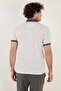Cotton Blended Patterned Slim Fit Polo T Shirt Men's T Shirt 646b3270 - 5
