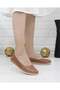 Syg P24 Tan Genuine Leather Women's Shoes - 2