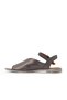 Navy Blue Leather Women's Flat Sandals 01Wn5001 - 3