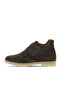 Khaki Suede Women's Flat Boots 01Wt3312 - 4