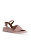 Dusty Rose Leather Women's Flat Sandals 01Wy2901 - 3