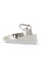 Kurşun Multi Glitter Leather Women's Wedge Heeled Sandals 01Wa0504 - 4