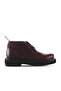 Burgundy Leather Women's Flat Boots 01Wt0503