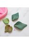 K-998 Model Set of 4 Leaf Colored Silicone and Polyester Soap Plaster Candle Mold - 7