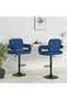 Scaune de bar, 2 buc., albastru, material textil